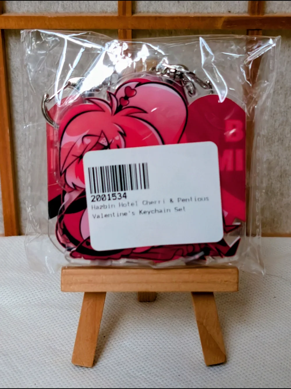NEW Hazbin Hotel Cherri & Pentious Limited Edition 2025 Valentine's Keychain Set